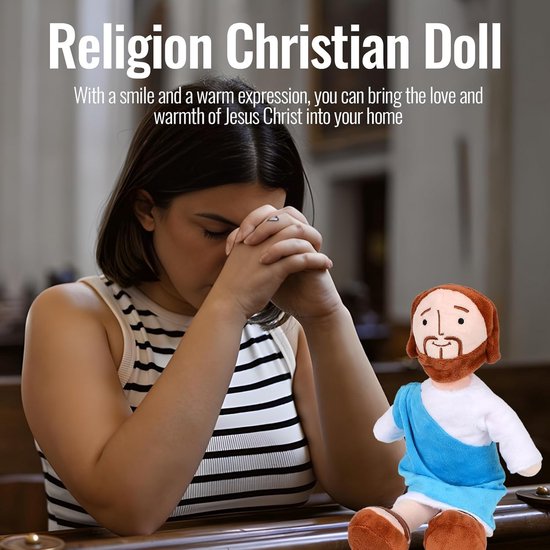 Zacht Pluche Figuur van Christus - 33 cm Religieus Knuffeldier van Merkloos — afbeelding 4