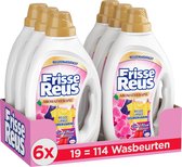Frisse Reus Gel Orchidee - Vloeibaar Wasmiddel - Gekleurde Was - Frisse Geurbeleving - 6 x 19 Wasbeurten - Voordeelverpakking