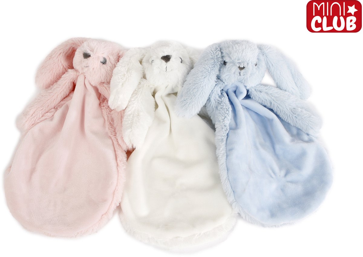 Mini Club knuffeldoekje konijn 27cm (1 stuk) assorti