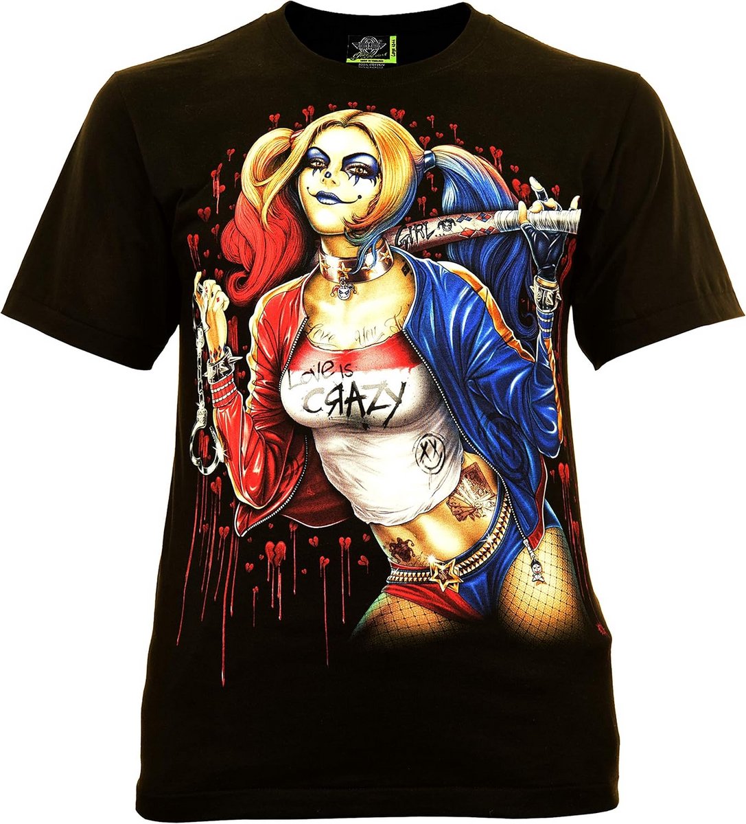 Heren T-shirt met Joker Print - Oplichtend in het Donker - Katoen