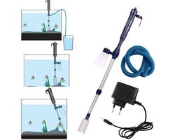 OUYLAF aquarium stofzuiger - Stofzuiger met bodem - aquarium stofzuiger elektrisch - Met adapter - aquarium stofzuiger zand - aquarium stofzuiger bodemreiniger - grindreiniger