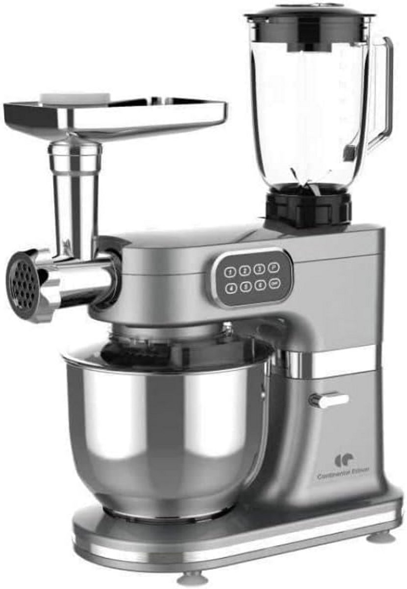 Krachtige Multifunctionele Keukenmachine met Garde, Kneedhaak en Vleesmolen