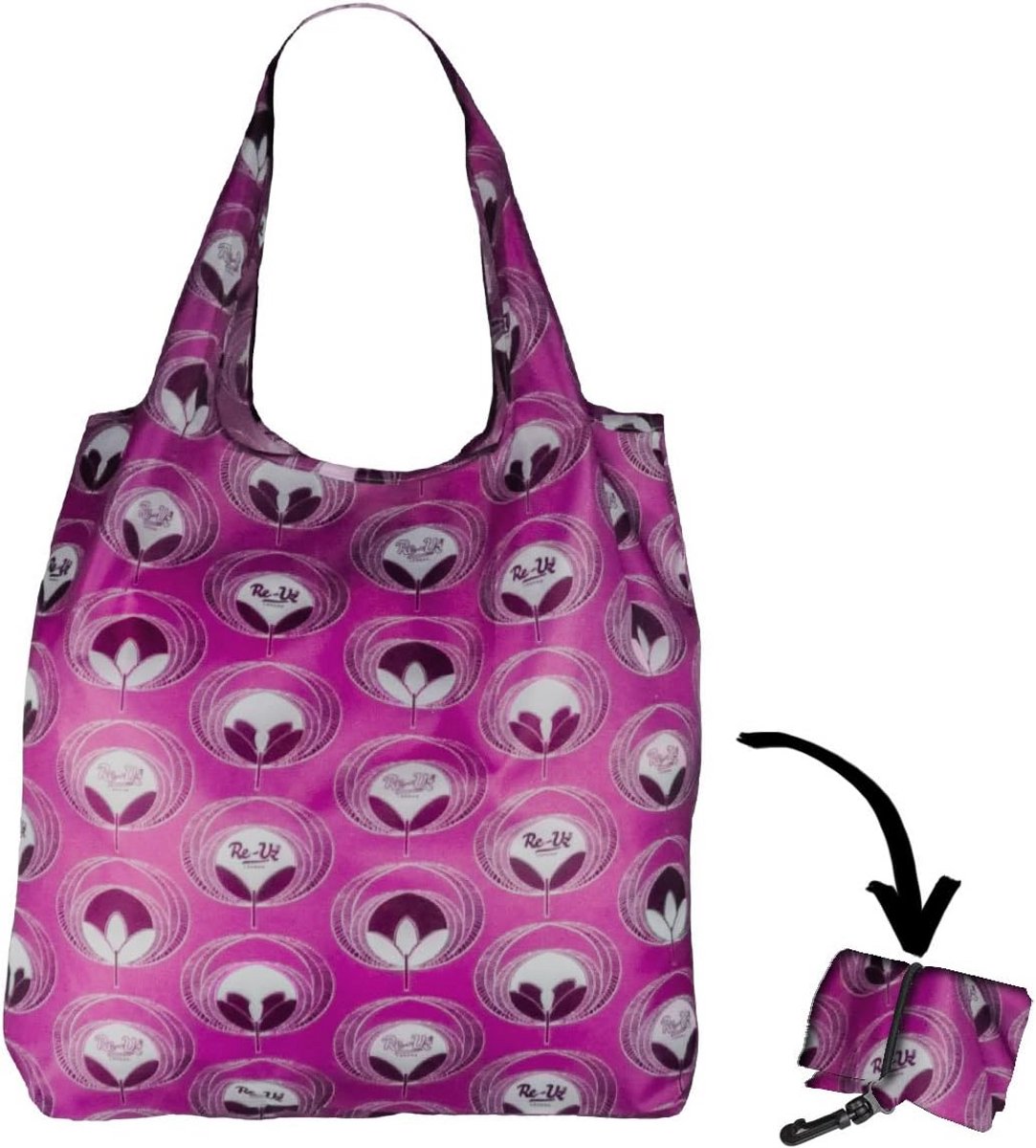 Opvouwbare Herbruikbare Boodschappentas Shopper - Bloemenprint
