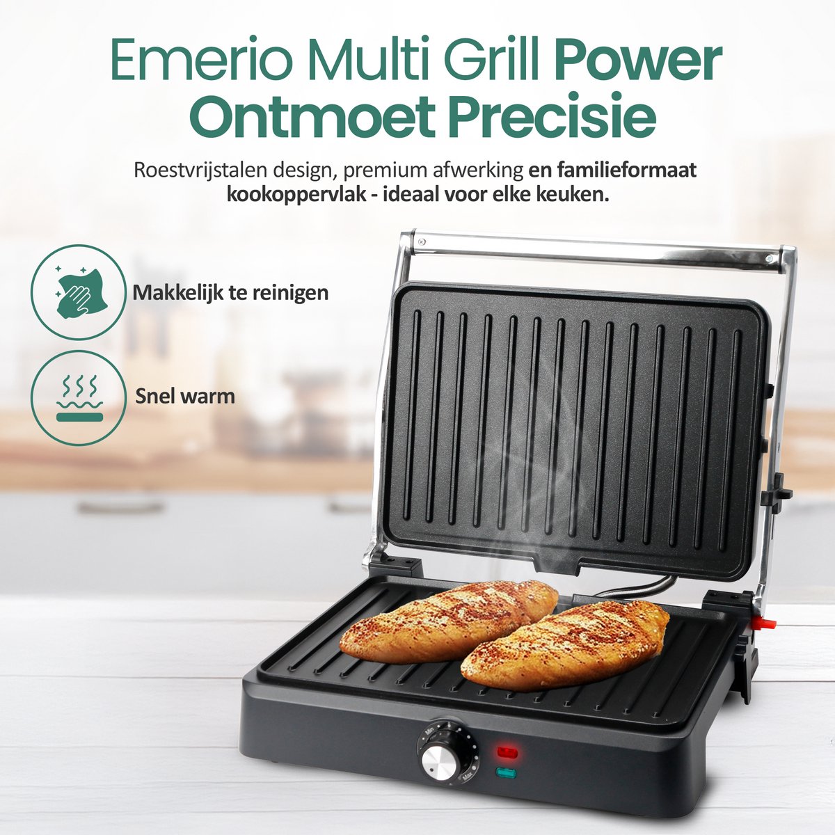 Emerio Contactgrill - Tosti Apparaat thumbnail 6