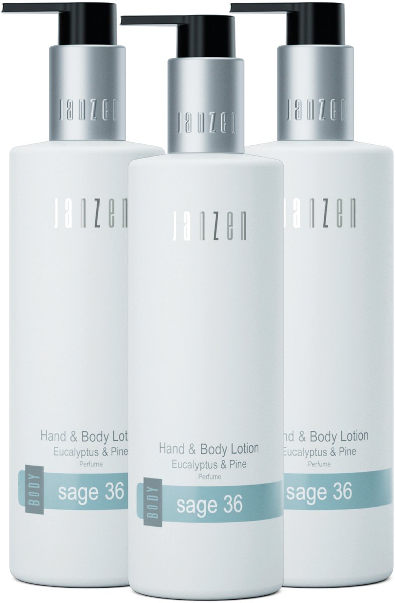 JANZEN Hand & Body Lotion Sage 36 3-pack