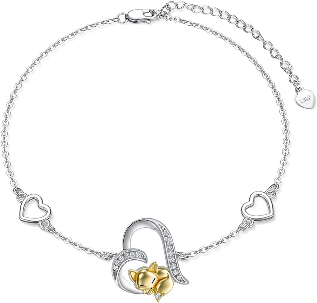 Dierenarmband 925 Sterling Zilver Leuke Ontwerpen voor Dames