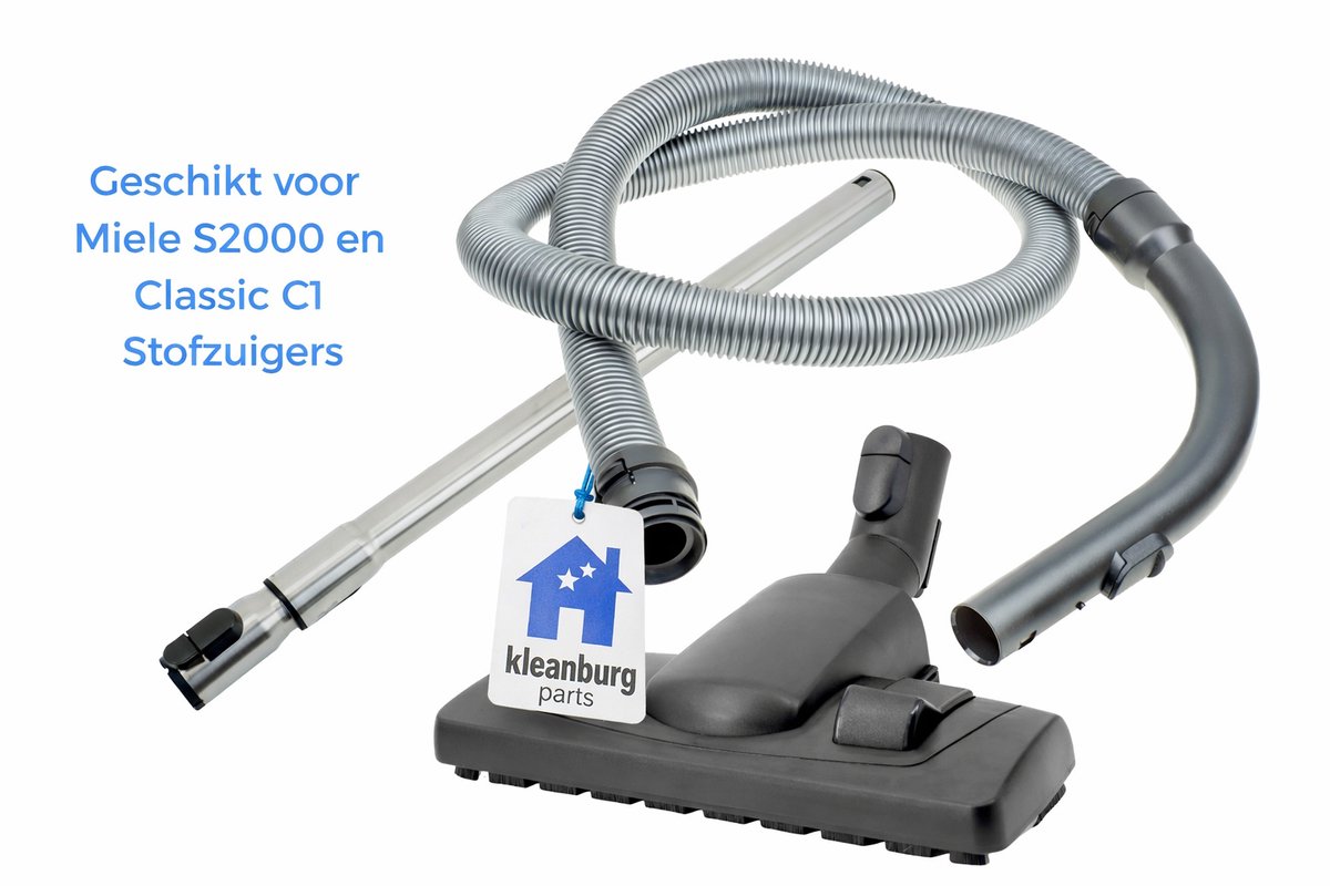 Kleanburg® Miele S2000 en Classic C1 Stofzuiger Onderdelen Set bestaande uit een telescoopbuis, stofzuigerslang en combizuigmond