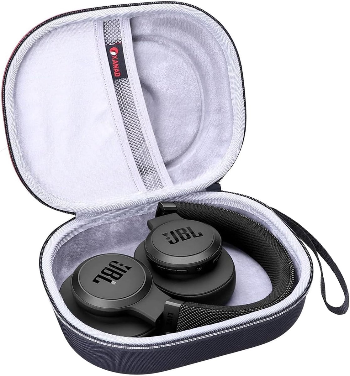 Hoofdtelefoon Over-ear tas voor JBL Tune 770nc / JBL Tune 720bt / JBL Tune 510bt / JBL Tune 520bt / JBL live 770nc / JBL live 670nc hoofdtelefoon hoes case, grijs, nonchalant