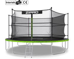 ZIPRO Jump Pro IN - Trampoline met veiligheidsnet - Ø435cm 14FT - Voor kinderen en volwassenen - Inclusief Ladder - max. 150 kg - Grote