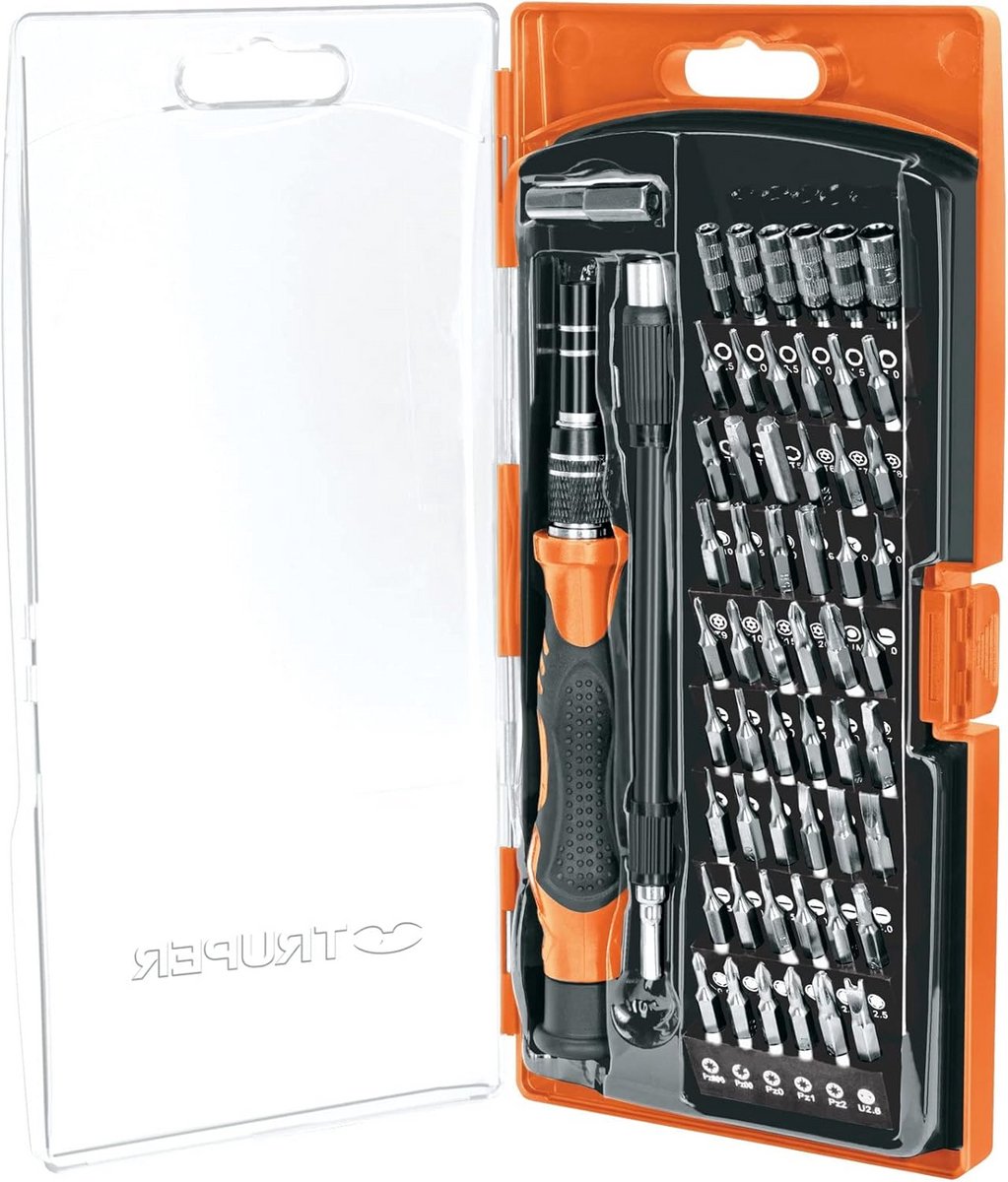 Precisie Schroevendraaierset 57-delig voor Elektronica en Fijnmechanica