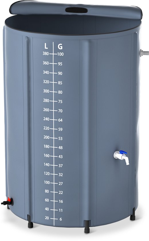 Regenton Regenwater Watertank Opvangbak 500 Liter Opvouwbaar Met Kraan 98 X 80cm