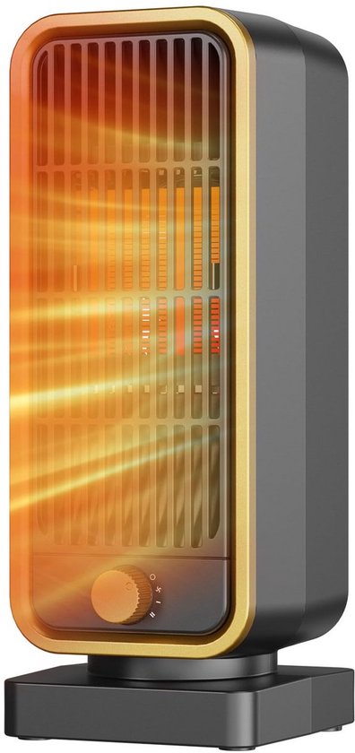 Binnenkachel PTC Keramische Kachel - 900W Snelle Verwarming met 3 Standen - Directe Warmte in 2 Seconden - Energiezuinige Kamerverwarming - Oververhitting- en Omvalbeveiliging - Stille Werking - Draagbaar- Geschikt voor Slaapkamer & Kantoor