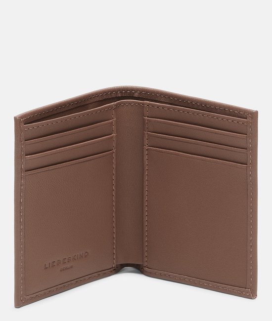 LIEBESKIND BERLIN Cuir Étui pour carte de crédit Soft Nappa Men' s Card Etui Russet Brun