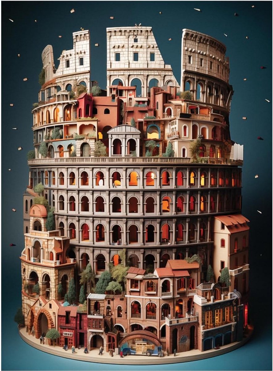 Puzzel van 1000 Stukjes: Het Colosseum in Detail