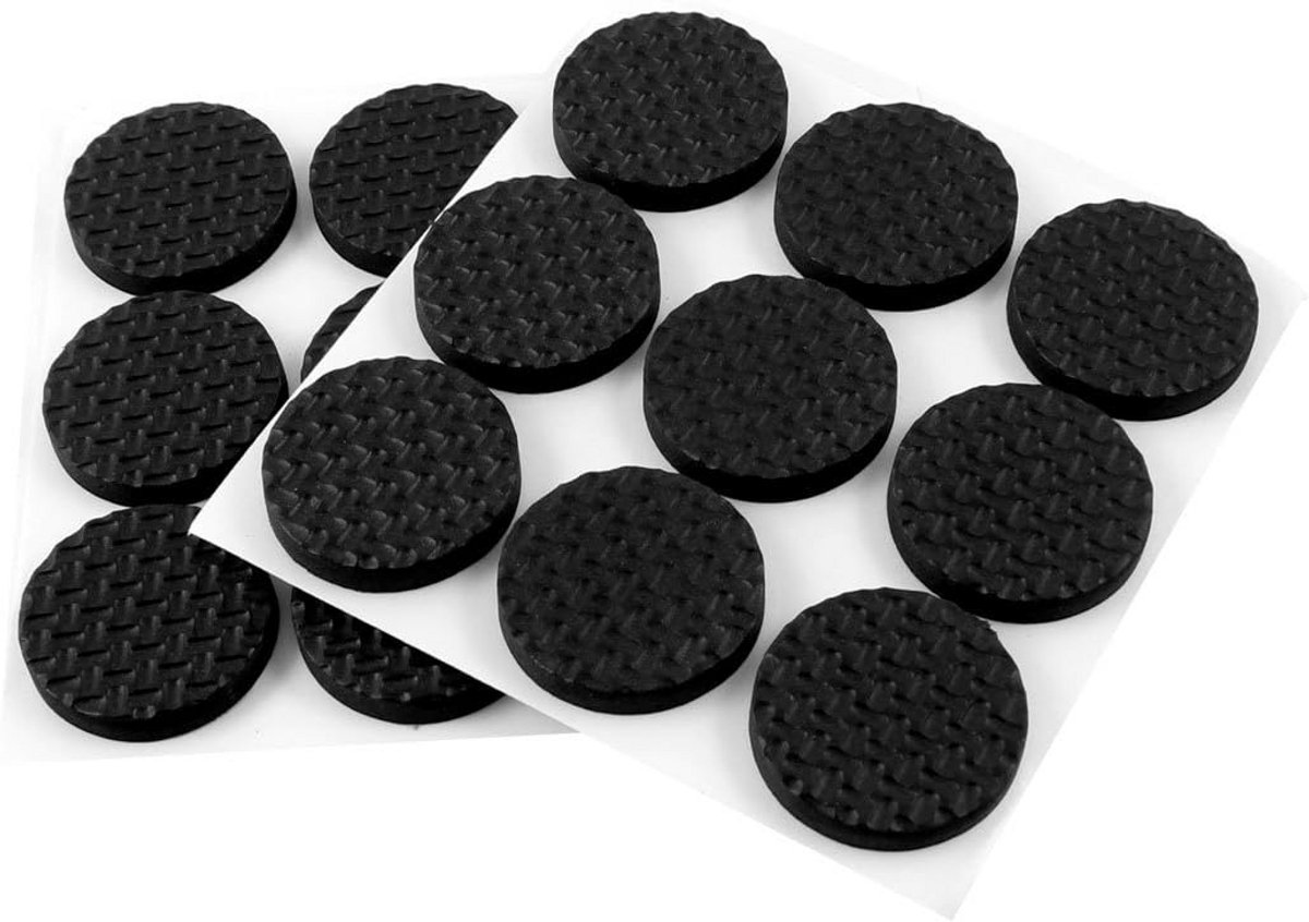 Zelfklevende Viltglijders voor Stoelpoten en Meubels 2.5cm Zwart 18 Stuks