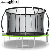ZIPRO Jump Pro Premium - Trampoline met veiligheidsnet - Ø374cm 12FT - Voor kinderen - Inclusief Ladder - max. 150 kg - UV-bestendig