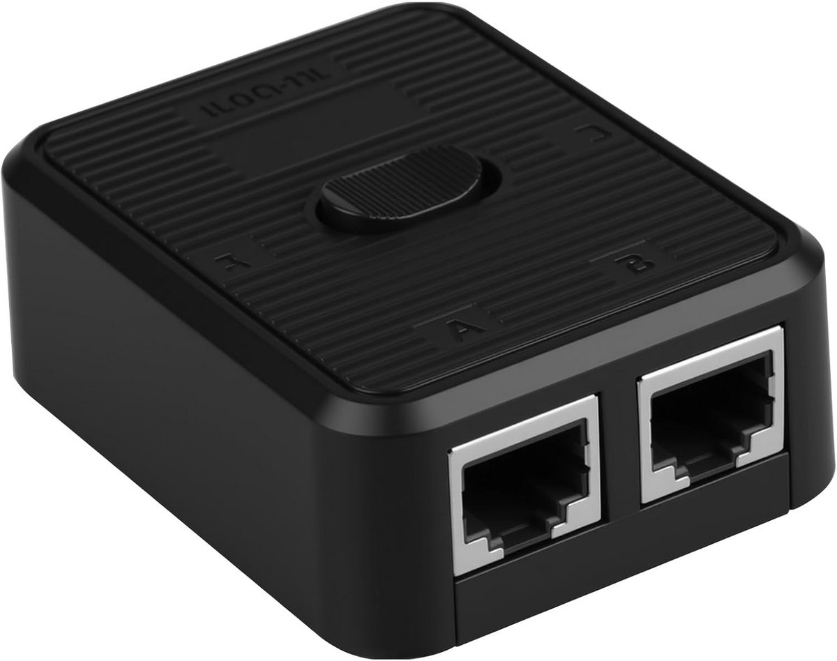 Gigabit LAN Splitter 1 in 2 uit of 2 in 1 uit Netwerkschakelaar RJ45