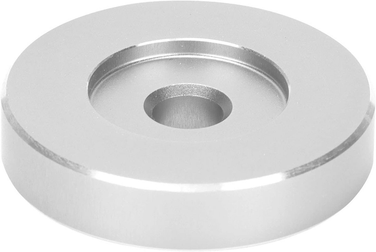Aluminium 45 RPM Adapter voor Plattenspeler - Stabilisator voor Singles met Groot Gat
