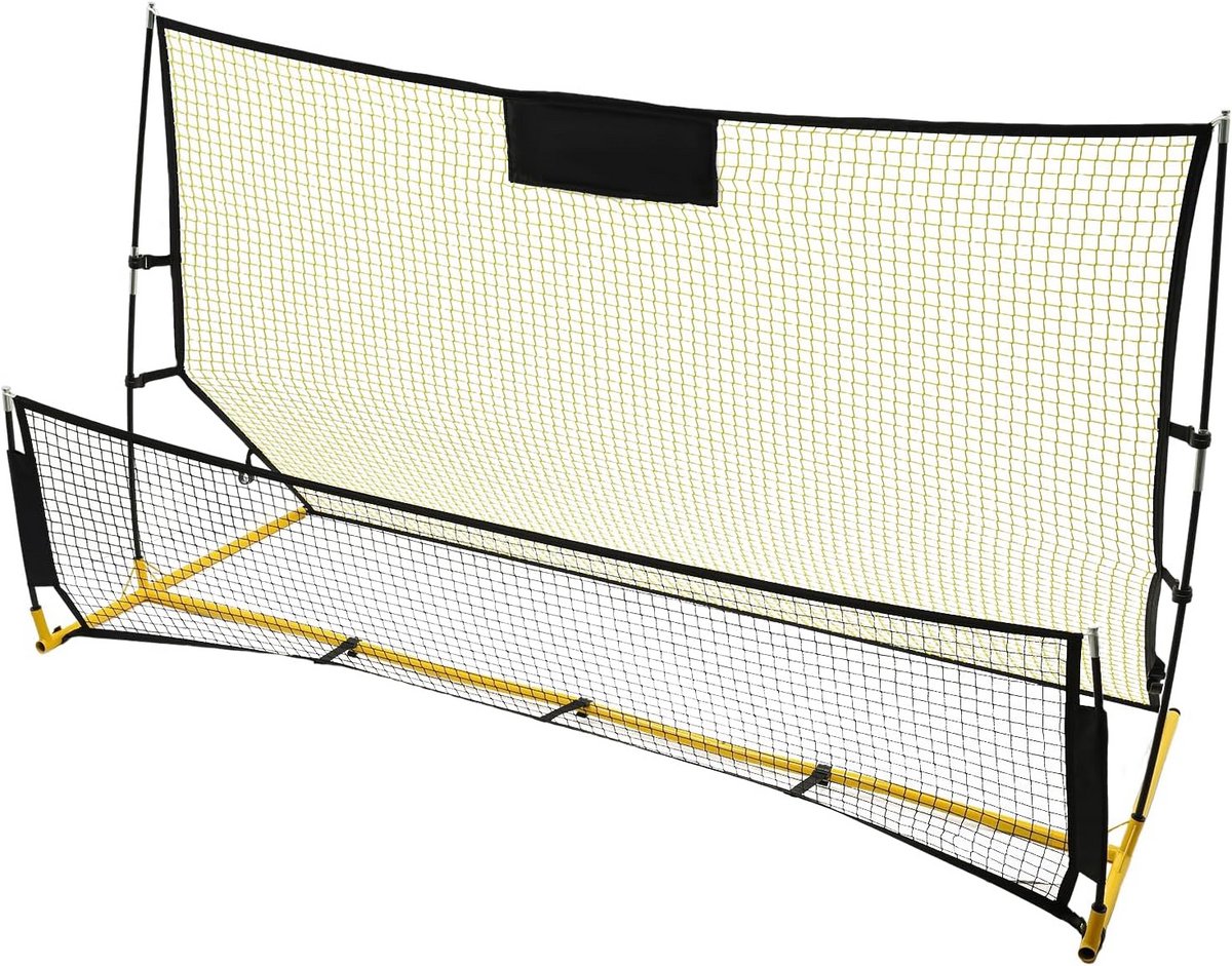 Draagbaar Voetbal Rebound Net voor Training en Keepers Oefeningen