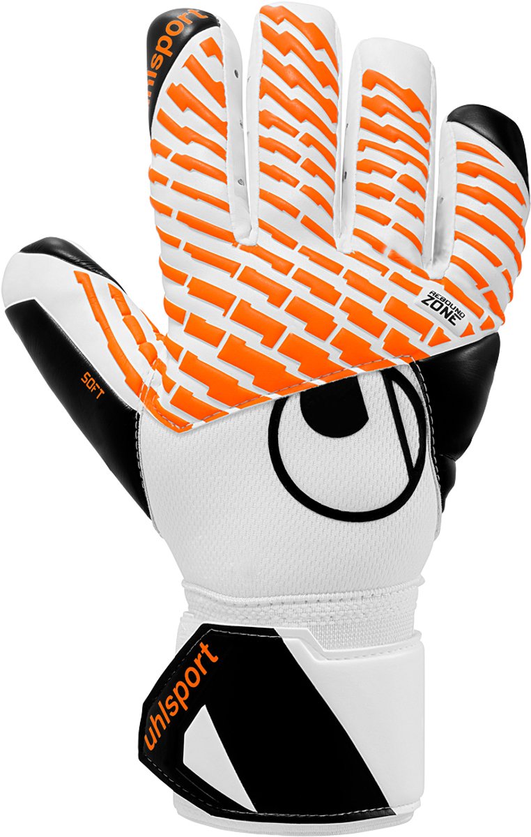 Uhlsport FM Soft HN Comp White/Black/Fluo Orange Keepershandschoenen - Maat 10