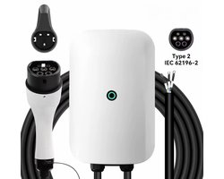 Bar2Charge Laadpaal Wallbox 7 kW, 1-fase, 32A, Basis model, wit | Plug-and-play-versie met 5 meter laadkabel, IP55