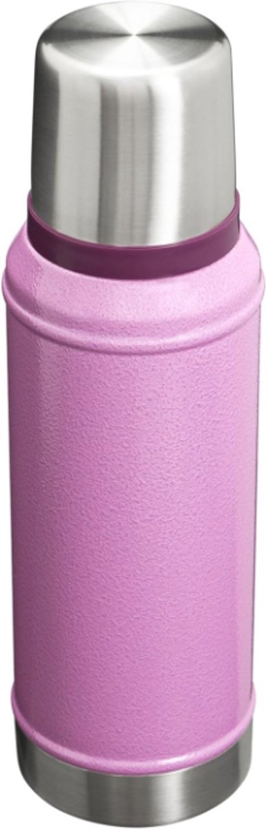 Stanley Classic Legendary Vacuum Bottle 0.94L (Hammertone Lilac) – Thermosfles RVS – Dubbelwandige Vacuüm Isolatie – Lekvrij – Houdt Drank 24 Uur Warm/Koud – Duurzame Outdoor Drinkfles – foto 4