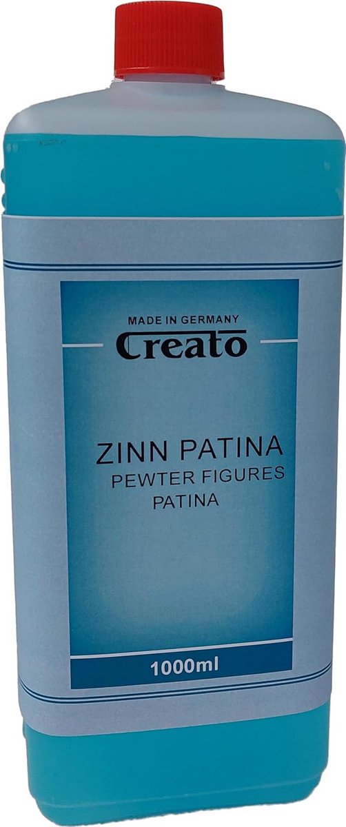 Tin Patineermiddel Kleurmiddel 1000 ml voor Figuren en Sierdelen