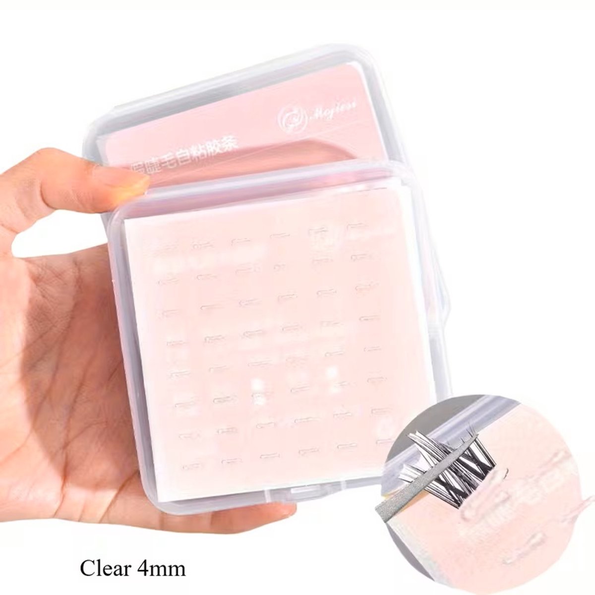 @ Lu’s Today® – Basic Beauty Essentials – Nepwimpers - Zelfklevende Lash Strips – 144 Stuks – Transparant – 4 mm – Voor Wimperclusters Zonder Lijm – Op de Wimperharen