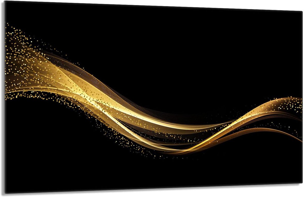 Universele Glazen Kookplaat- & Snijplank Afdekplaat Zwart 80x52 cm