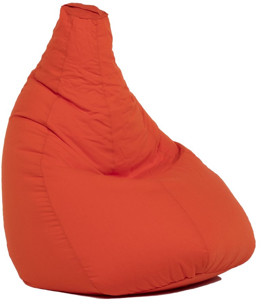 Sit On It Poire Katoen - Zitzak - Kinderkamer - Oranje - Comfortabel en Hip - Duurzaam en Lichtgewicht