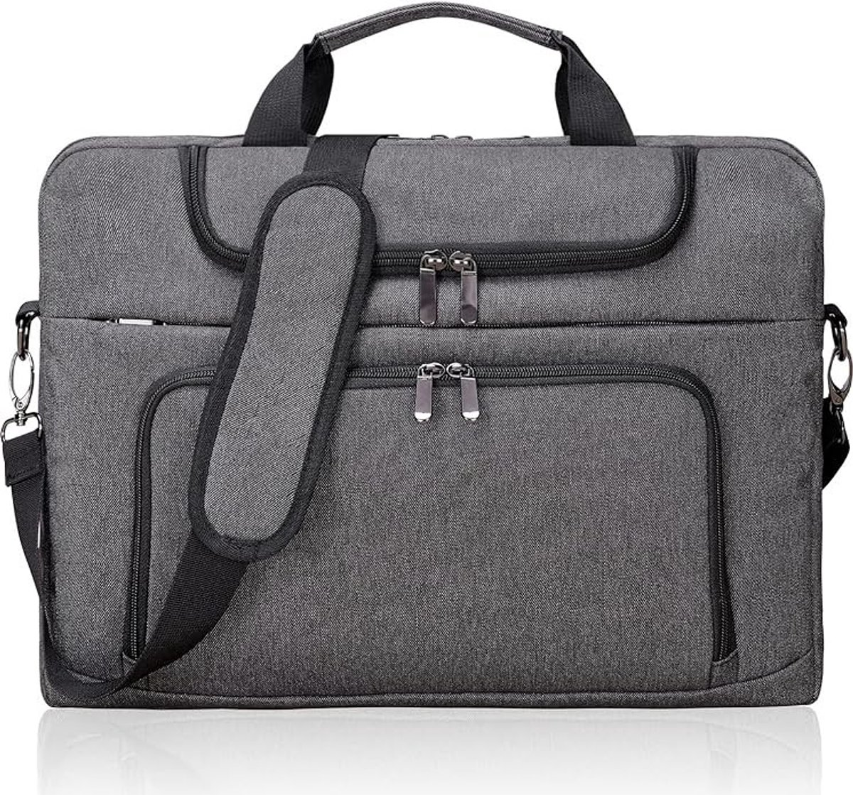 Stunq® Laptoptas 17 inch - Professionele schoudertas met bescherming voor werk en studie