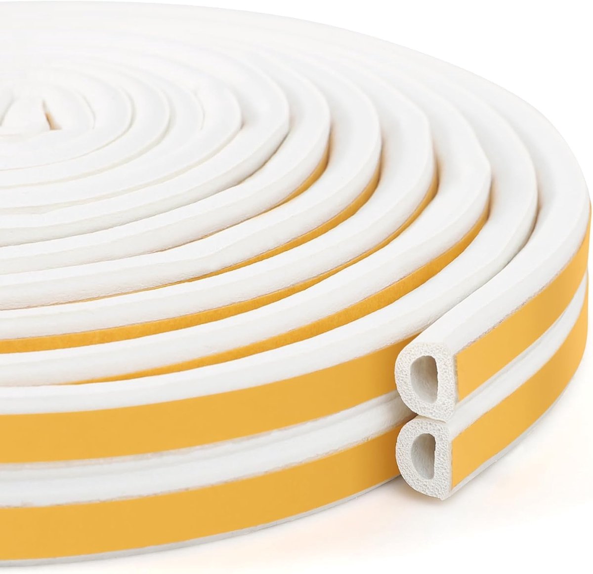 Zelfklevende Tochtband - 5 Meter - Wit - Tochtstrip voor Deuren en Ramen - Tochtwering tegen Kou en Geluid - van Imperatoris