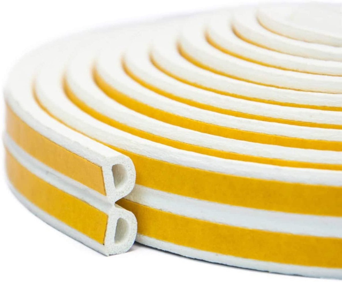 Zelfklevende Tochtband - 20 Meter - wit - Tochtstrip voor Deuren en Ramen - Tochtwering tegen Kou en Geluid - van Imperatoris