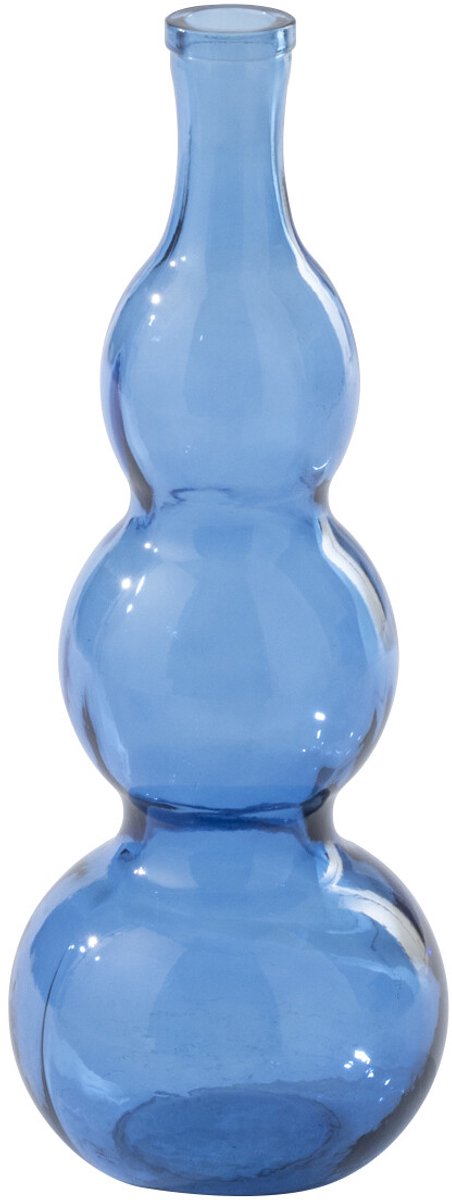 J-Line vaas - glas - blauw
