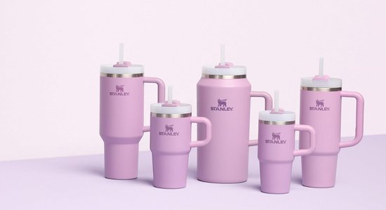 STANLEY Quencher H2.0 Tumbler 20 oz - Lilac - RVS Drinkbeker met Handvat & Rietje - 3-Stand Flowstate Deksel - Reisbeker - Cup Holder Compatibel - Geïsoleerd & BPA-Vrij — afbeelding 5