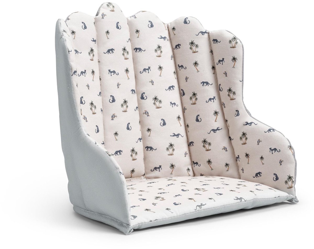 Elodie GRACE kinderstoel kussen - Eetstoel zitkussen - Kinderstoel bekleding - Kinderstoel - Omkeerbaar zitkussen -Garden Leo's Resort