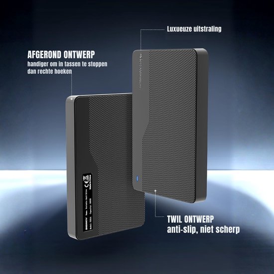 SCH® SSD Externe Harde Schijven - SSD Externe Harde Schijf - Zwart - 14cm x 9cm x 3cm van sch — afbeelding 4