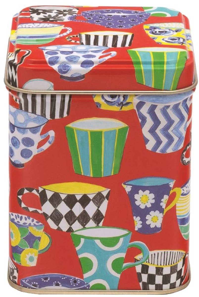 Teapots - Vershouddoos - Bewaarblik - Vierkant - Theepotjes en Theekopjes