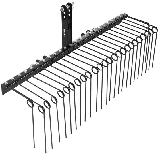 VEVOR Gazonmaaierhark 150cm, Gazoneg met 26 Veertanden, Gazonbeluchter voor Tractoren Categorie 1, Verticuteermachine met Driepuntsophanging, Tractoropzetstuk voor Bladeren en Dennennaalden van Merkloos	 — afbeelding 2