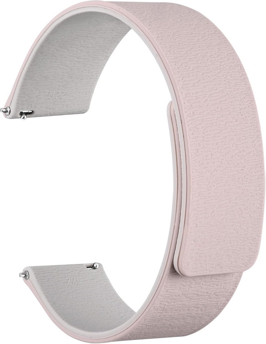 Magnetische Silicone Horlogeband's met Houtnerf Structuur - Quick Release 20mm en 22mm