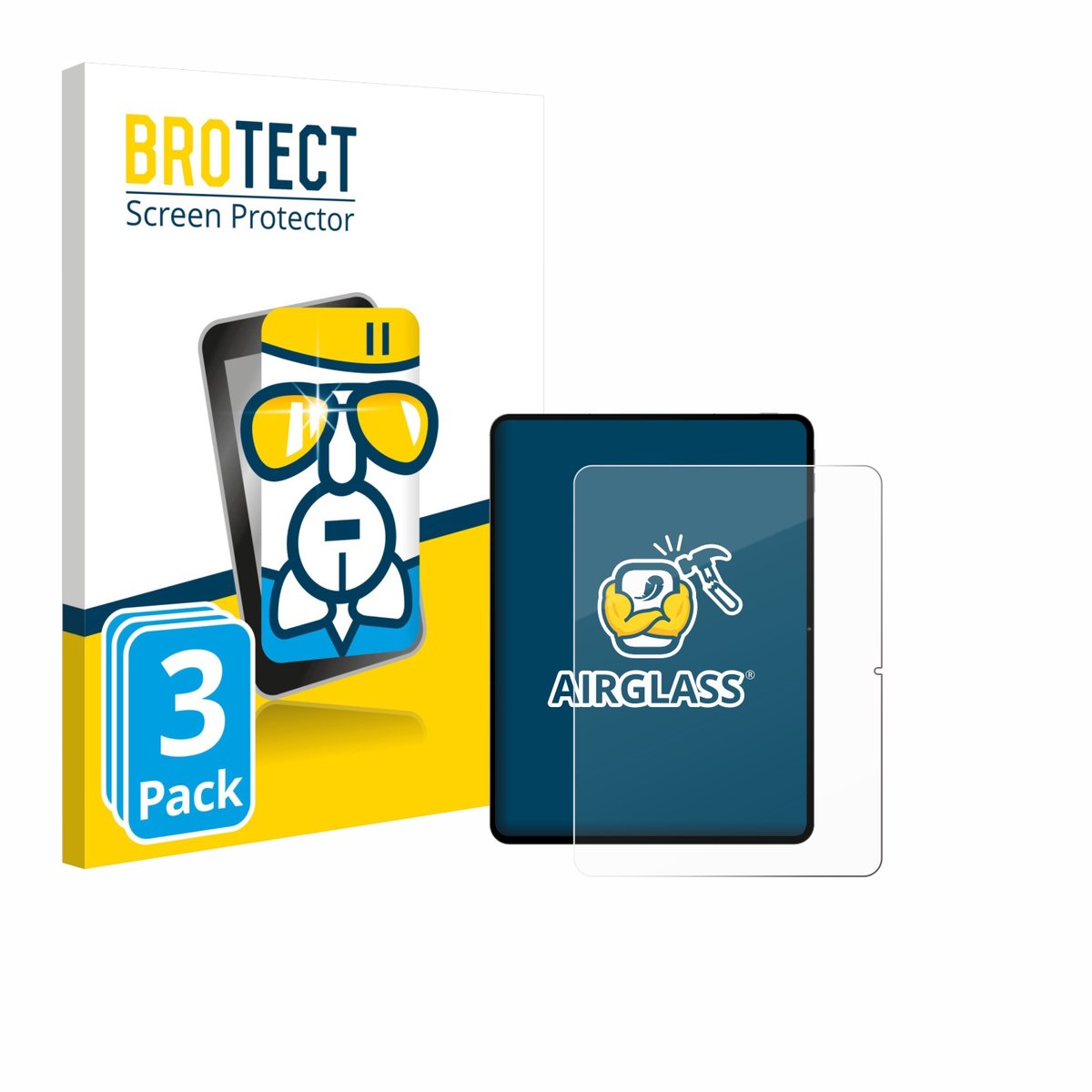Screenprotector 3 Stuks voor Teclast Artpad Pro Beschermglas transparant