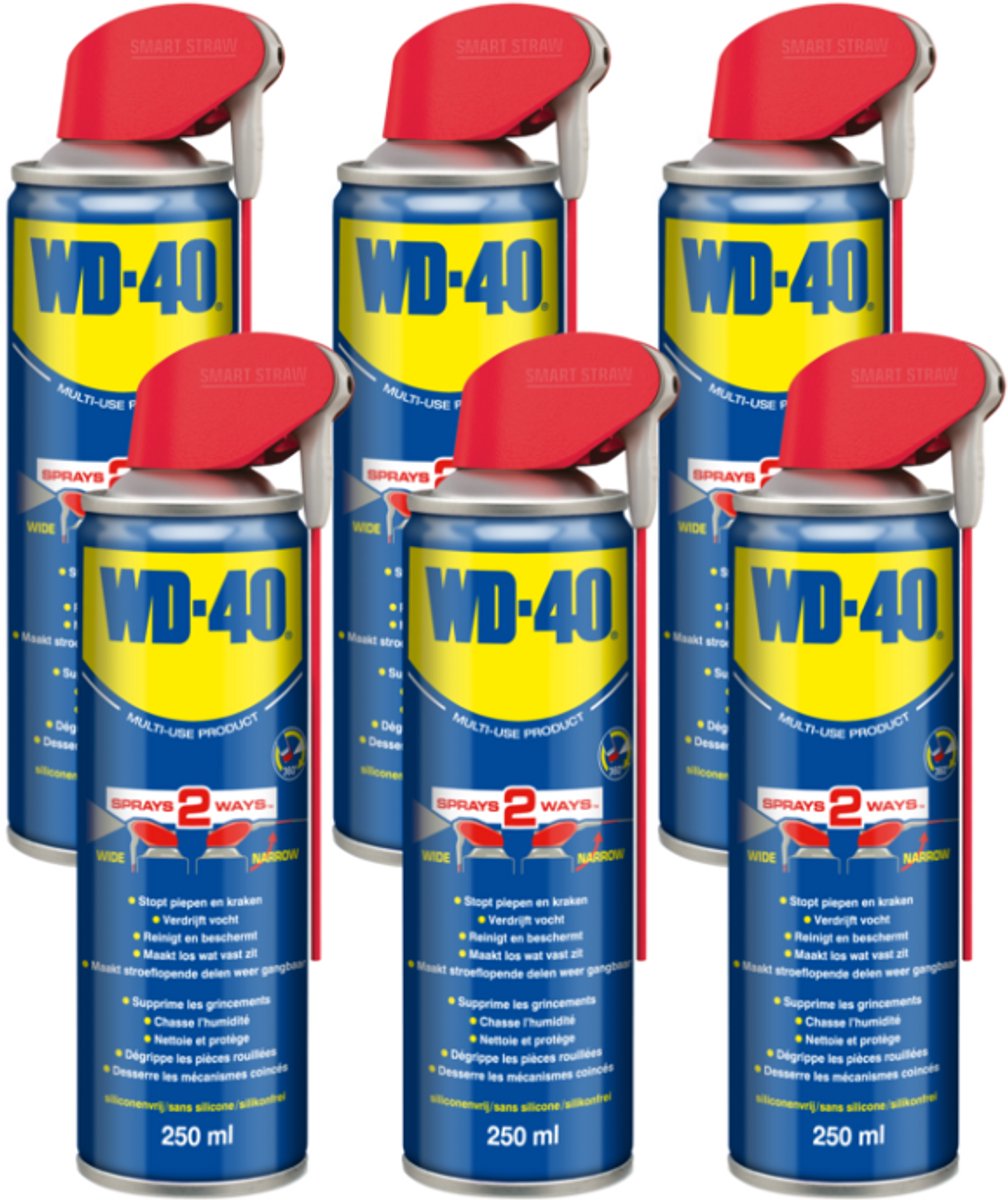WD-40 Multi-Use Product Smart Straw 250 ml (6 stuks)