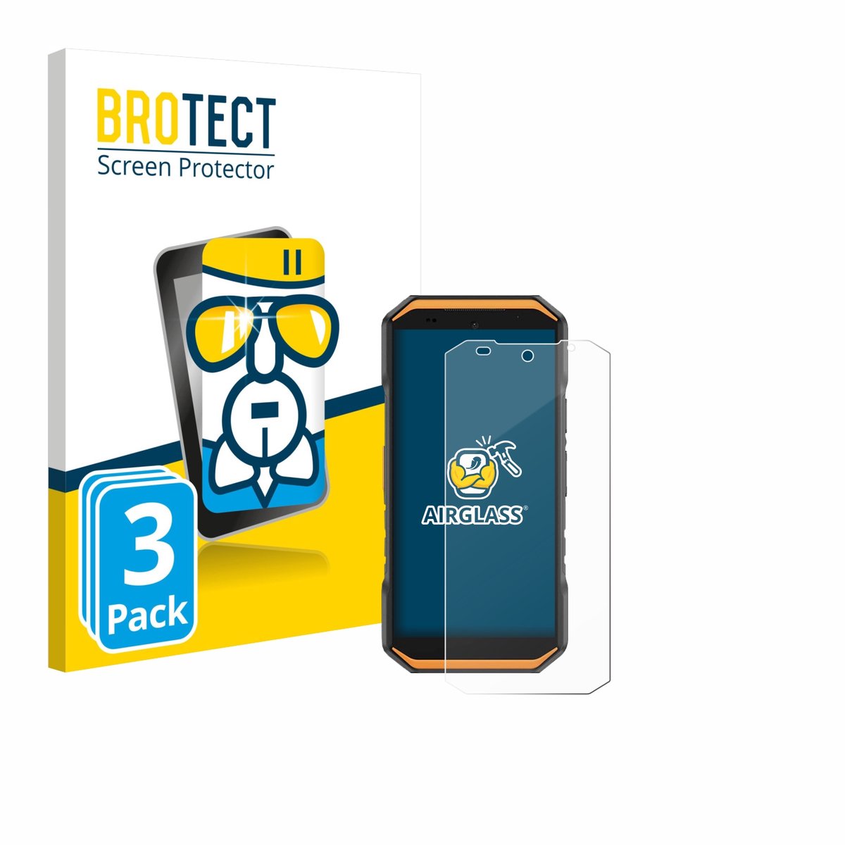 Screenprotector 3 Stuks voor Ulefone Armor X32 Pro Beschermglas transparant