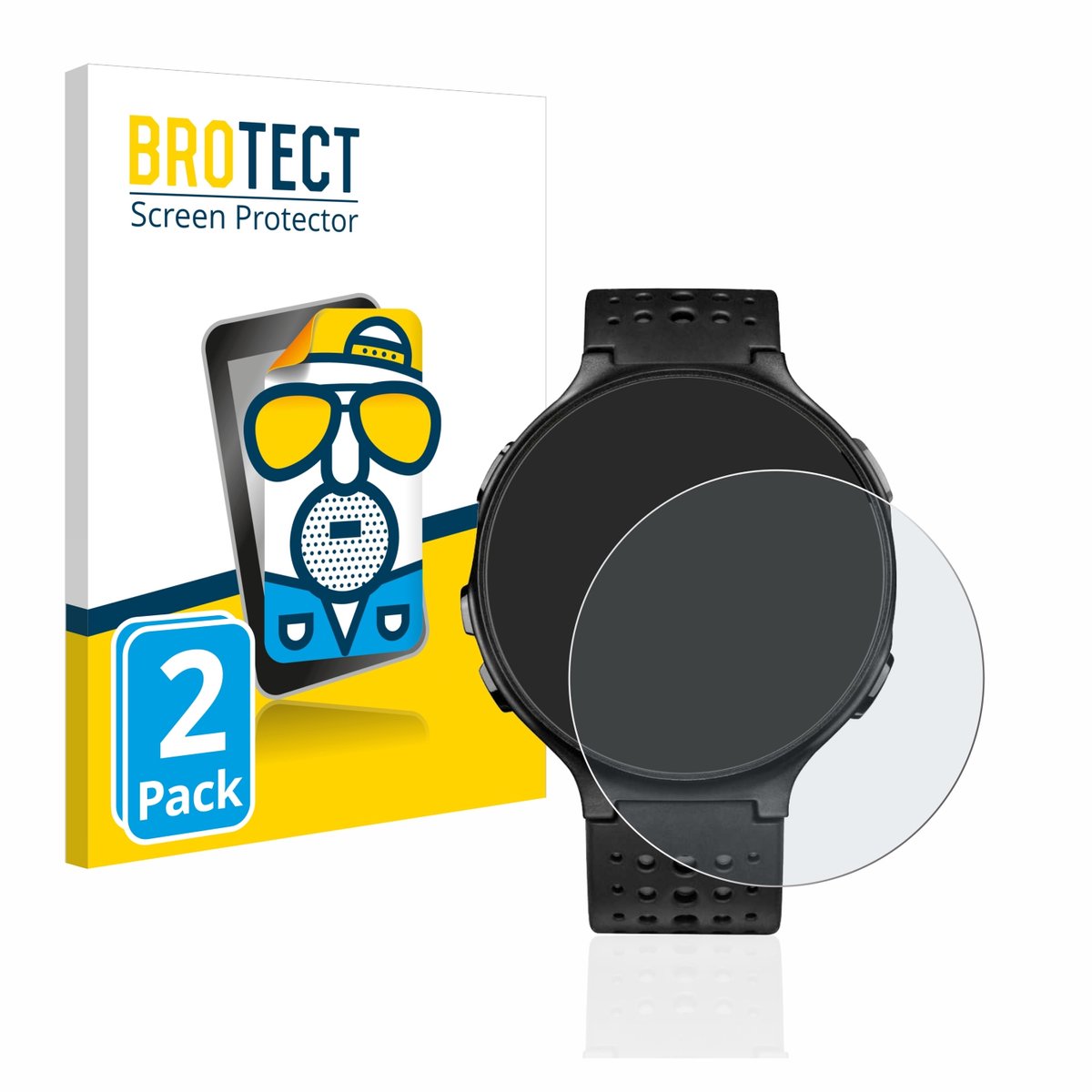 BROTECT - Screenprotector voor Garmin Forerunner 235 - Folie Beschermfolie matte 2 Stuks