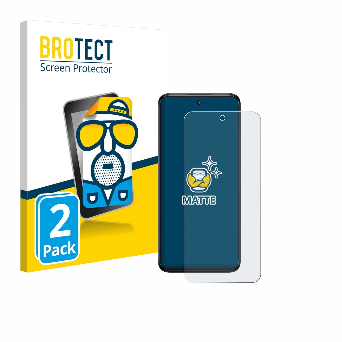 BROTECT - Screenprotector voor TCL 60R 5G - Folie Beschermfolie matte 2 Stuks
