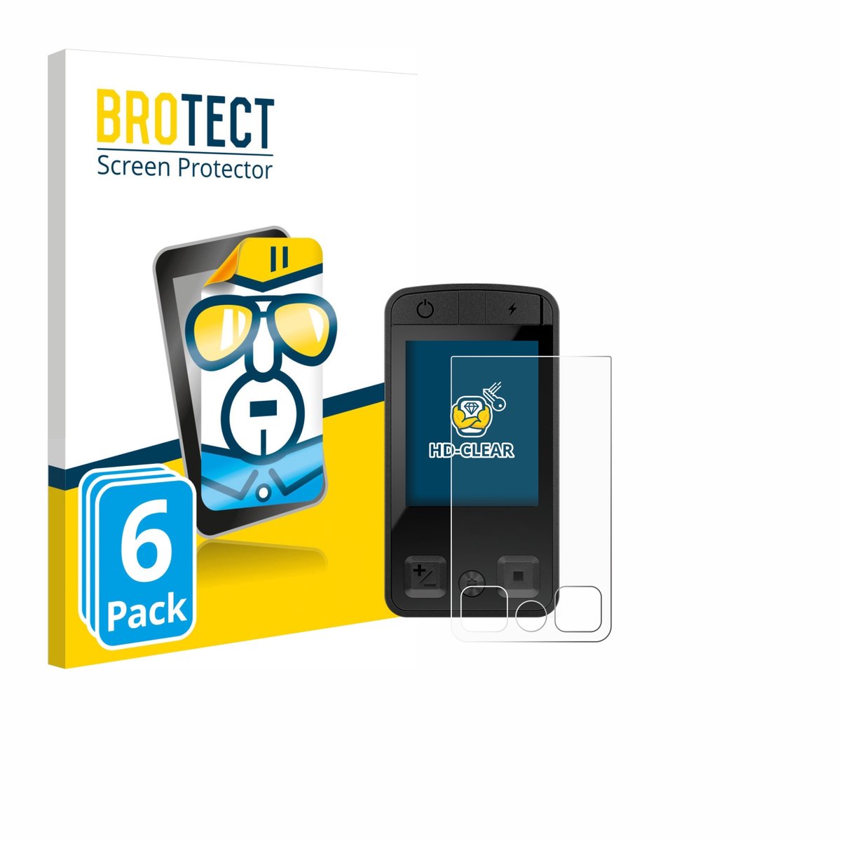 BROTECT - Screenprotector voor Bosch Kiox 400C - Folie Beschermfolie transparant 6 Stuks