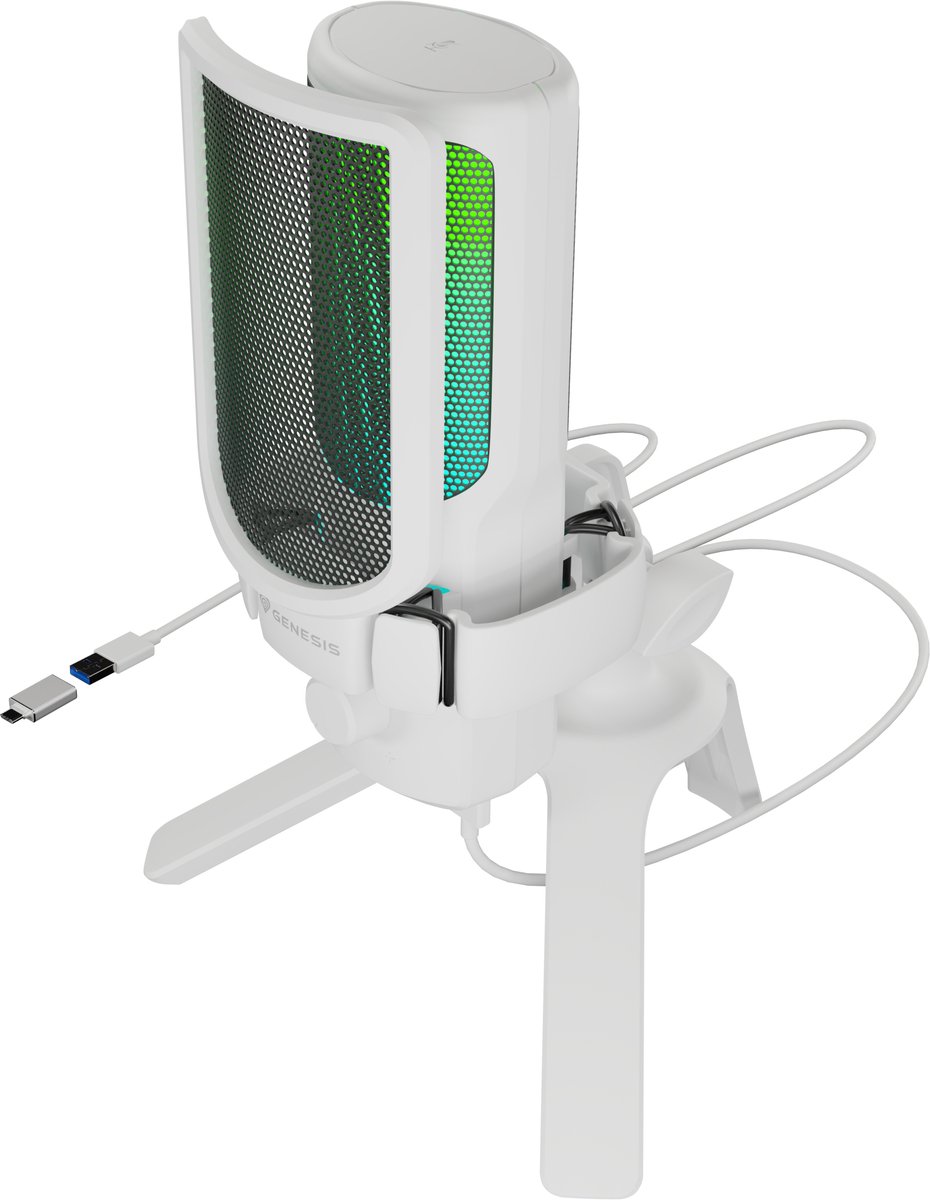 GENESIS Radium 250 Wit Microfoon voor spelcomputers