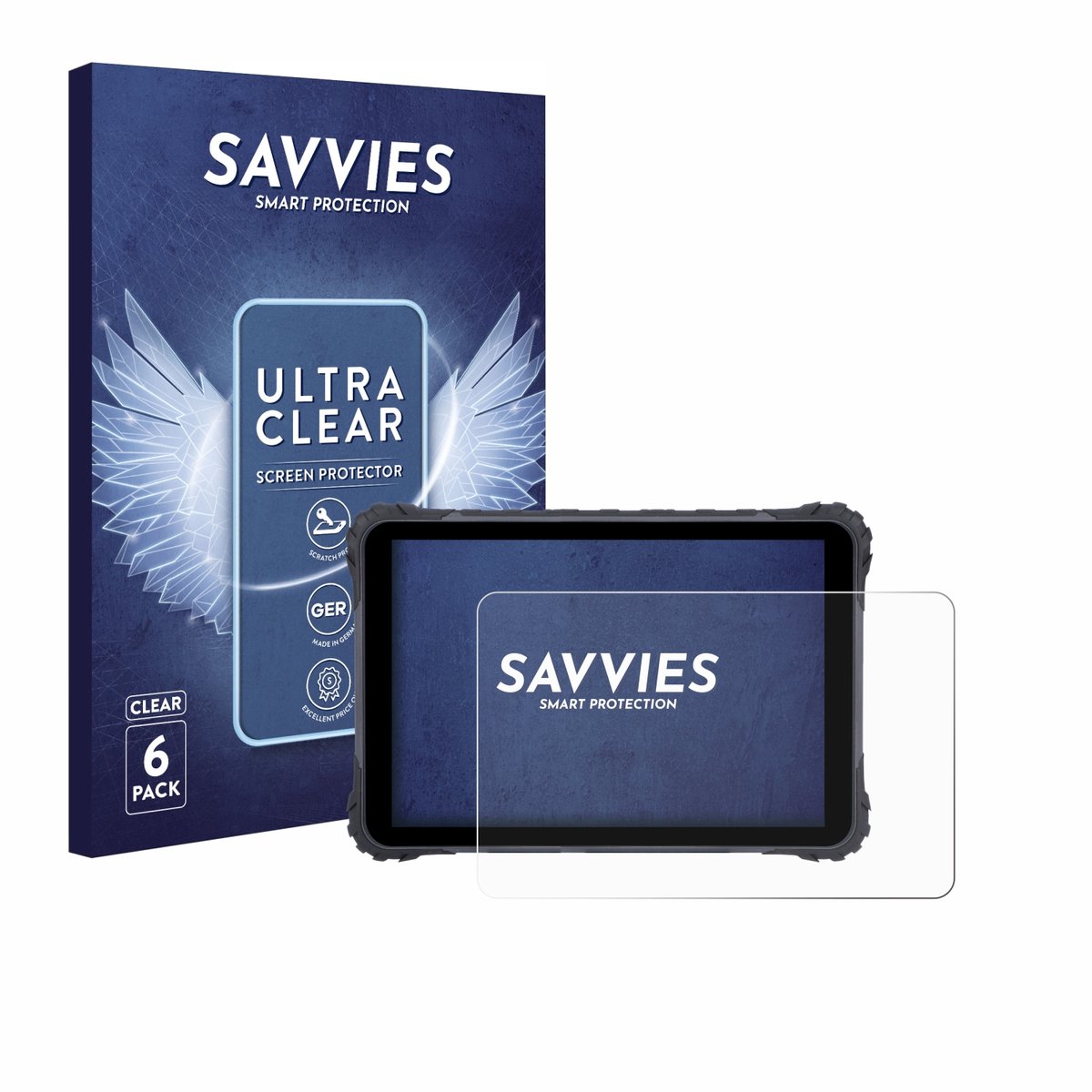 Savvies - Screenprotector voor Topicon MDT865 - Folie Beschermfolie transparant 6 Stuks