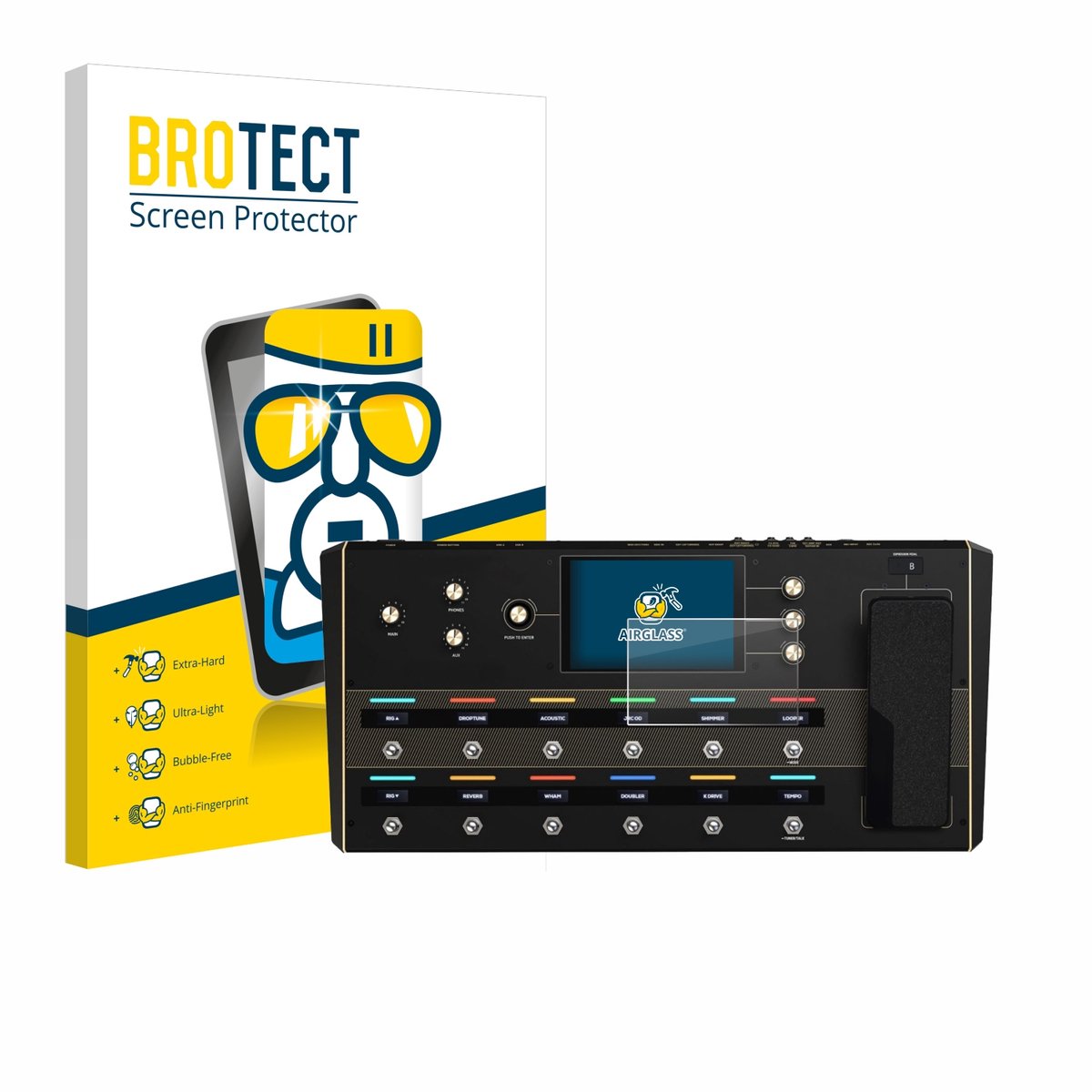 Screenprotector voor Headrush Prime Beschermglas transparant