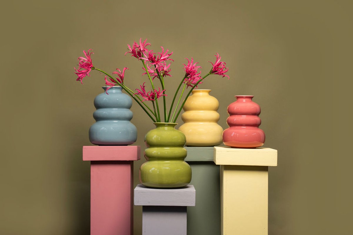 Villa Pottery Vaas - Villa Pottery - Decoratie - Woondecoratie - Keramiek - Waterdicht - Bolla Vie 1_2 Pink Roze